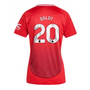 Billiga Manchester United Diogo Dalot #20 Hemmatröja Dam 2024-25 Kortärmad